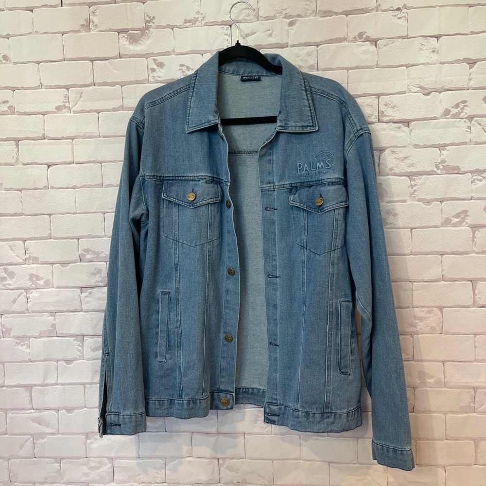 PALMS Light Wash Denim Jacket | Classic Chic Everyday Layer |‎ Sz Med | Everyday